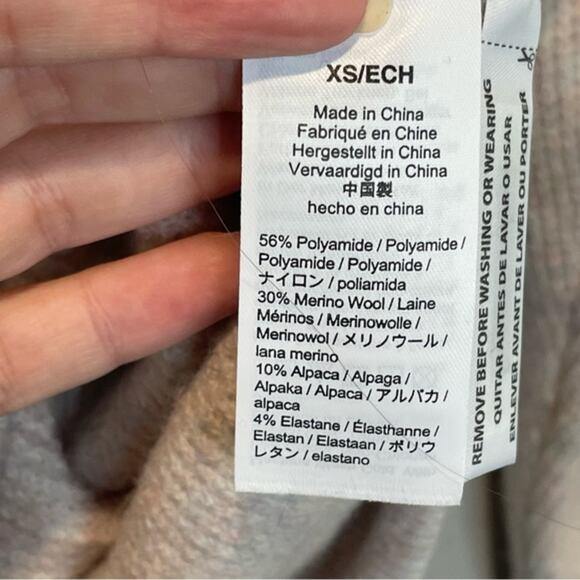 J. Crew Waffle Knit Confetti Colored Wool Blend Sweater - size XS - Picture 8 of 9